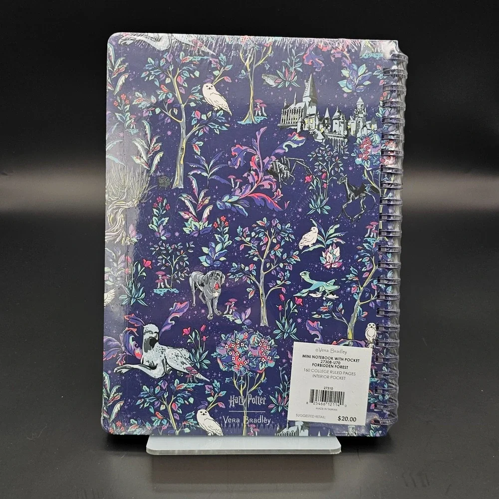 Harry Potter Vera Bradley NEW Forbidden Forest‎ Mini Ruled Notebook Disney
